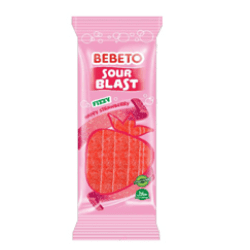 Gomitas Bebeto Sour Blast Happy Strawberry, 180gr