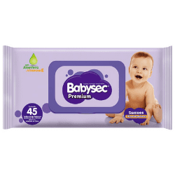 Toallitas Humedas Hipoalergenicas Babysec, 45 un