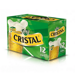 Cerveza Cristal Lager Lata Pack, 12x350 cc