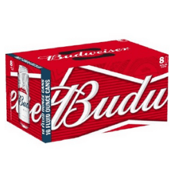 Cerveza Budweiser Lata Pack, 8x473 cc