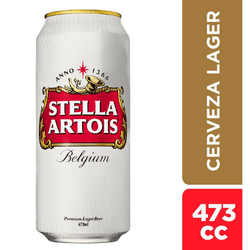 Cerveza Stella Artois Premium Lager Lata Pack, 6x473 cc