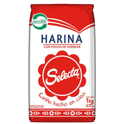 Harina Trigo Con Polvo de Hornear Selecta, 1 kg