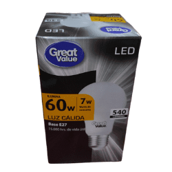 Ampolleta Led 7w E27 Luz Calida