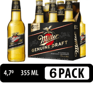 Cerveza Miller Botella, 6x355cc