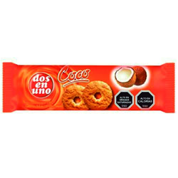 Galleta Dulce Coco Dos en Uno, 135gr
