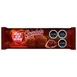 Galleta Dulce Chocolate Dos en Uno, 140gr