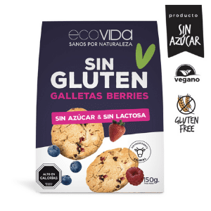 Galletas Eco Vida Sin Gluten Berries, 150Gr