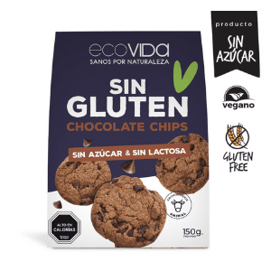Galletas Eco Vida Sin Gluten Chocolate Chips, 150Gr
