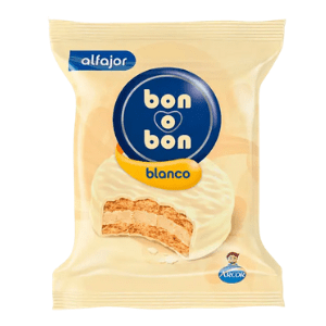 Alfajor Bon o Bon Blanco, 40 gr