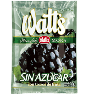 Mermelada Mora Sin/Azucar Watts, 200 gr