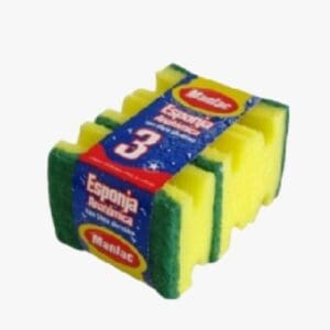 Esponja Lisa fibra Tripack Manlac, 3 un