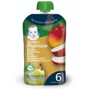 Compota Gerber organico, MANZANA 100 gr