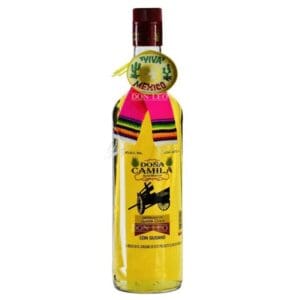 tequila Destilado de Agave gold DOÑA CAMILA DORADA (con gusano) 1 litro