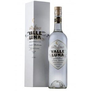 Pisco artesanal VALLE LUNA, de 40, 750cc