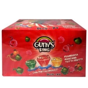 Chupete ring pop. gunys sabor frambuesa 12gr