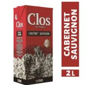 Vino tinto, CLOS cabernet sauvignon 2 litro