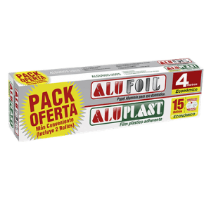 Pack De Papel Aluminio 4 Metros, Y Papel Film 15 Metros.
