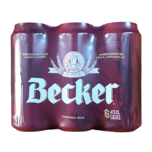 Cerveza Becker Roja Lata 6x 473 cc