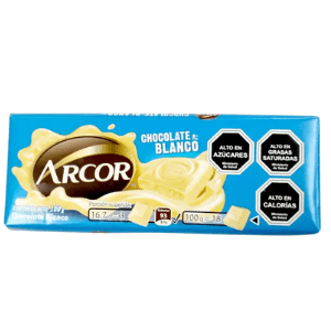 Barra Chocolate Blanco Arcor, 100gr