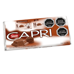 Chocolate Capri Trufa, barra 90 gr