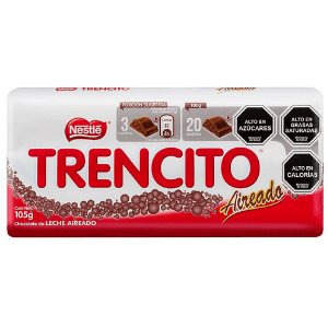 Chocolate Trencito Aireado Barra Grande Nestle, 105 gr