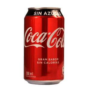 Bebida lata Coca Cola Sin Azucar, 350 ml