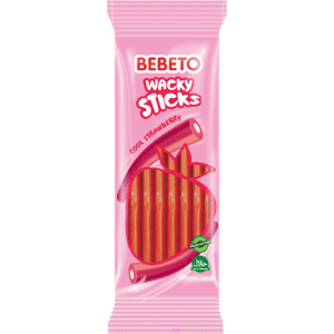 Gomitas Bebeto Wacky Sticks Crazy Strawberry