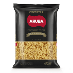 Fideo de Trigo Corbata Aruba, 400 gr