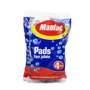 Esponja Pads con jabon, 4 un