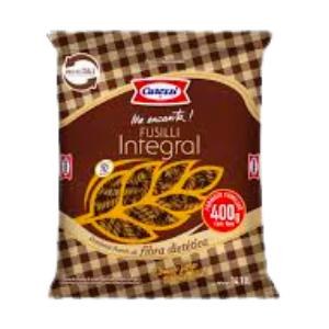 Pasta fusilli integral, carozzi, 400gr