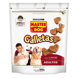 Galletas sabor carne Master Dog Adultos, 500gr