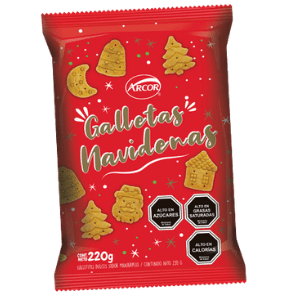 Galletas Navideñas Arcor, 220 gr