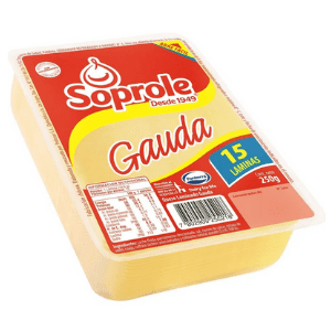 Queso Gauda laminado Soprole, 250 gr