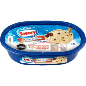 Helado Savory Cassata Pasas al Ron, 1 lt