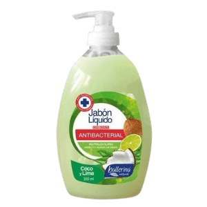 Jabon Liq Ballerina Antibacterial Coco Lima, 350 ml