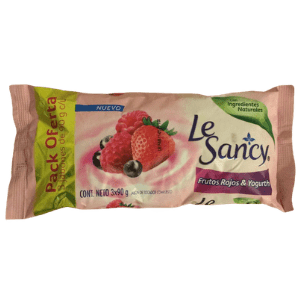 Jabon de Baño Le Sancy Frutos Rojos, 3x90 gr