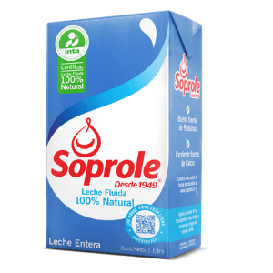 Leche Entera Soprole, 1 lt