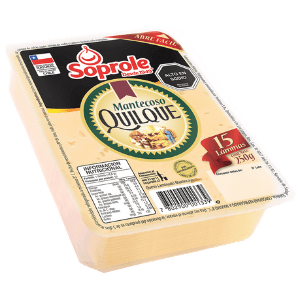 Queso Mantecoso Laminas Quilque 500gr Soprole