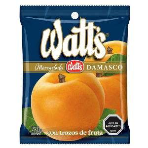 Mermelada Damasco Watts, 250 gr