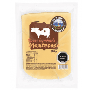Queso Mantecoso laminado Llanquihue, 250 gr