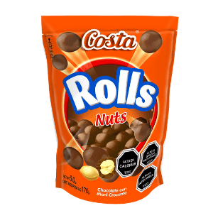 Chocolate Costa Rolls Nuts ,100gr