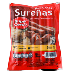 Salchicha Sureña Super Cerdo, 1 kg